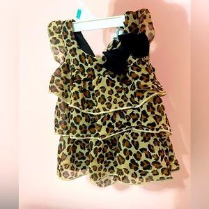 12MO LEOPARD PRINT TIERED SHIRT